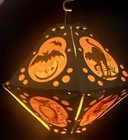 12 Panel German Halloween Lantern Rare 1920   s