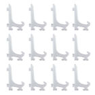 12pcs 5  Tall Plastic Easel Display Stand Plate Holders For Photo Dish Art New