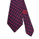Hermes Mens Tie Pegasus Winged Horse Greek Myth Navy red Silk 7348 Pa 3 5  X 57 
