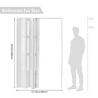 Pvc Accordion Door   Frosted Acrylic Glass installation Hardware Included