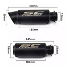 For Kawasaki Ninja 650 Z650 2012-2025 Full System Exhaust Tips Black Header Pipe