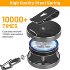 3 Pack Metal Retractable Badge Reels Heavy Duty Id Holder With Belt Clip