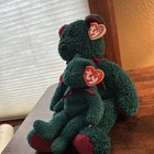 Ty Beanie Buddy   Baby babies Holiday Teddy 2001 Retired Christmas Bear - New