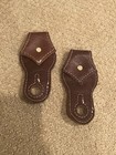 Cognac Leather Slobber Straps