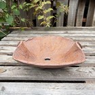 Japanese Shigaraki Ware Kokedama Bonsai Pot W30  h8cm Flower Arrangement Unused