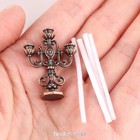 1set Dollhouse Miniatures 1 12 Scale Vintage Candlestick Metal Groceries Castle