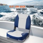 Uimoso Boat Seat Low Back Fold-down Fishing Boat Seat Chair With Sponge Padding