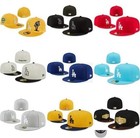 Men Women Hat Fitted 59fifty Solid Multi Color Stitched Baseball Cap With Box