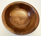Vermillion Walnut Wood Salad Bowl 6    Wooden Single Vintage Mcm 1960   s Dish
