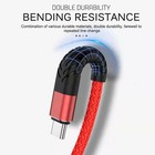 Heavy Duty Braided Usb C Type-c Fast Charging Data Sync Charger Cable Long Cord