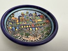 Jerusalem Pottery Trinket Jewelry Holder Bowl Old City Cityscape Holy Land 3 5   