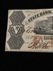 1861  5 Charleston Bank State South Carolina Civil War Era Obsolete Banknote