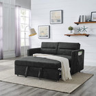 3 In 1 Pull Bed Sleeper  Modern Upholstered Loveseat Lounge Sofa   Couches W rec
