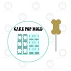 Dog Bone And Paw Cake Pop Molds   Deluxe Cutter  Popper  And Tray Option