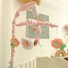 Pink 5flower Floral Musical Crib Mobile Bed Bell Nursery 12 Lullabies Baby Girls