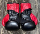 Century 16 Oz Drive Hook   Loop Training Boxing Gloves Black red