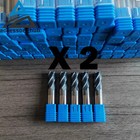 10pcs 1 2  4 Flute 1  Loc Carbide End Mill 3  Overall Length-tialn Coated - Usa