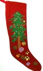 Handmade Needlepoint Christmas Stocking 21  Tree Gifts 