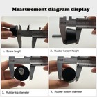 M6 M8 M10 Rubber Adjustable Feet Screw Leveling Table Foot Machine Furniture Leg