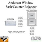 Andersen 737 Sash Balancer For 200 Series Narroline Window Sash Counter Balancer