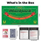 Double Sided Poker Mat 36   x72   blackjack Table Topper  Casino Felt Cover  Texa   