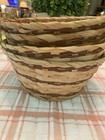 Set Of 4 Woven Wicker Baskets Rustic Farmhouse Storage Decor Round   Oval Shape