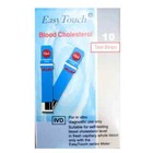 Easy Touch Blood Cholesterol Test Strip 1 Box  10 Strips  Exp  7 2026 Usa Ship