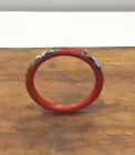 Chinese Cloisonne Cinnabar Bangle Bracelet