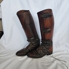 Antique British Wwi Officer s  Leather Trench Boots Riding Boots
