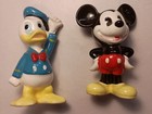 Vintage Mickey Mouse Ceramic Figurine  Disney  Mini Statue  and Donald 