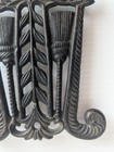 Vintage Unicast Cast Iron Trivet 1951 Jzh Grain   Tassel Broom Style Usa