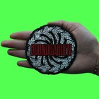 Soundgarden Black   White Swirl Logo Patch Seattle Rock Band Embroidered Iron On