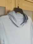 Athleta Girl Uptempo Hooded Top Xxl 16 Blue Long Sleeve Pockets Sweatshirt Logo