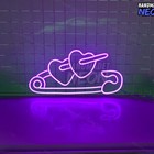Safety Pin Heart Led Sign - 20inch Size