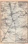 Brussels-bruxelles-belgium-original Miniaiture Antique Map-1888