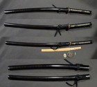 Edo Period Samurai Japanese Sword Koshirae  Tsuba  Saya  Handle  Length 95 Cm