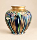 Vintage Kutani Large Vase  irises 