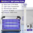 Qualirey 10 Pack Bug Zapper Replacement Light Bulbs 10w For 20w Indoor Bug
