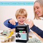 Piggy Bank Atm Electronic Coin Money Savings Box Toy For Kids 3-12