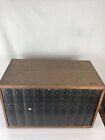 Vtg World s Greatest Book Hidden Bar Revolving Liquor Cabinet Speak Easy Restore