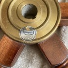 Vintage 18    Collectible Boat Ship Brass Wheel Wooden Steering Nautical Nanco