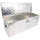44 Inch Aluminum Truck Bed Storage Tool Box Silver 44x15x15 For Pickup Truck Bed