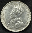 1917-c Canada New Foundland Silver 25 Cents Quarter Au    Shiny Luster 