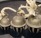 Antique Tribal Bronze Livestock Bell Set Camel goat Bells On Rope Beautiful Tone
