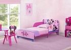 Kids Toddler Bed Disney Minnie Mouse Wood Metal Toddler Bed Pink Little Girls
