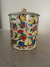 Vintage Mcm Decorative Floral Daher Metal Tin Made In England Retro