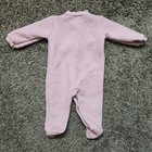 Chick Pea Pajamas Sleeper 6-9 Months Footed Quilted Pink Enjoy The Little Things