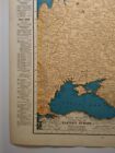 1937 Antique Eastern Europe Authentic Old Atlas Map - Rand Mcnally World Atlas