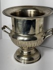 Champagne Ice Bucket Trophy Vase Silver Plated Vintage
