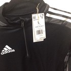 Adidas Youth Condivo 21 Zip Up Sweatshirt Soccer Jacket Black White Size L